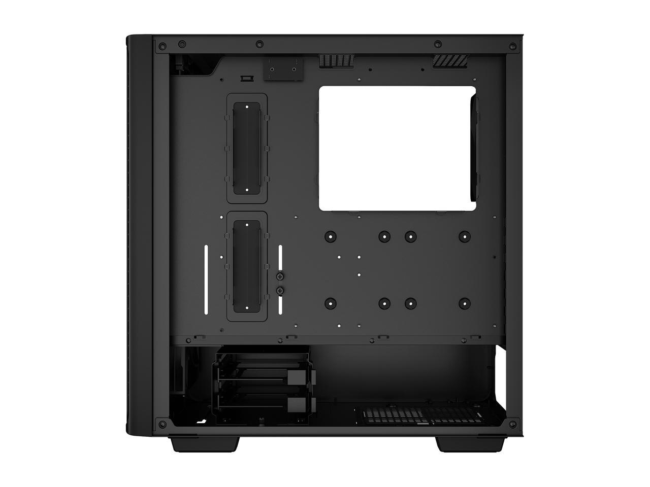 DeepCool CK560 Mid-Tower ATX Case, Airflow Front Panel, Full-Size Tempered Glass Window, 3x 120mm ARGB Fans, 1x 140mm Fan, E-ATX Motherboard Support, Front I/O USB Type-C, Black 5