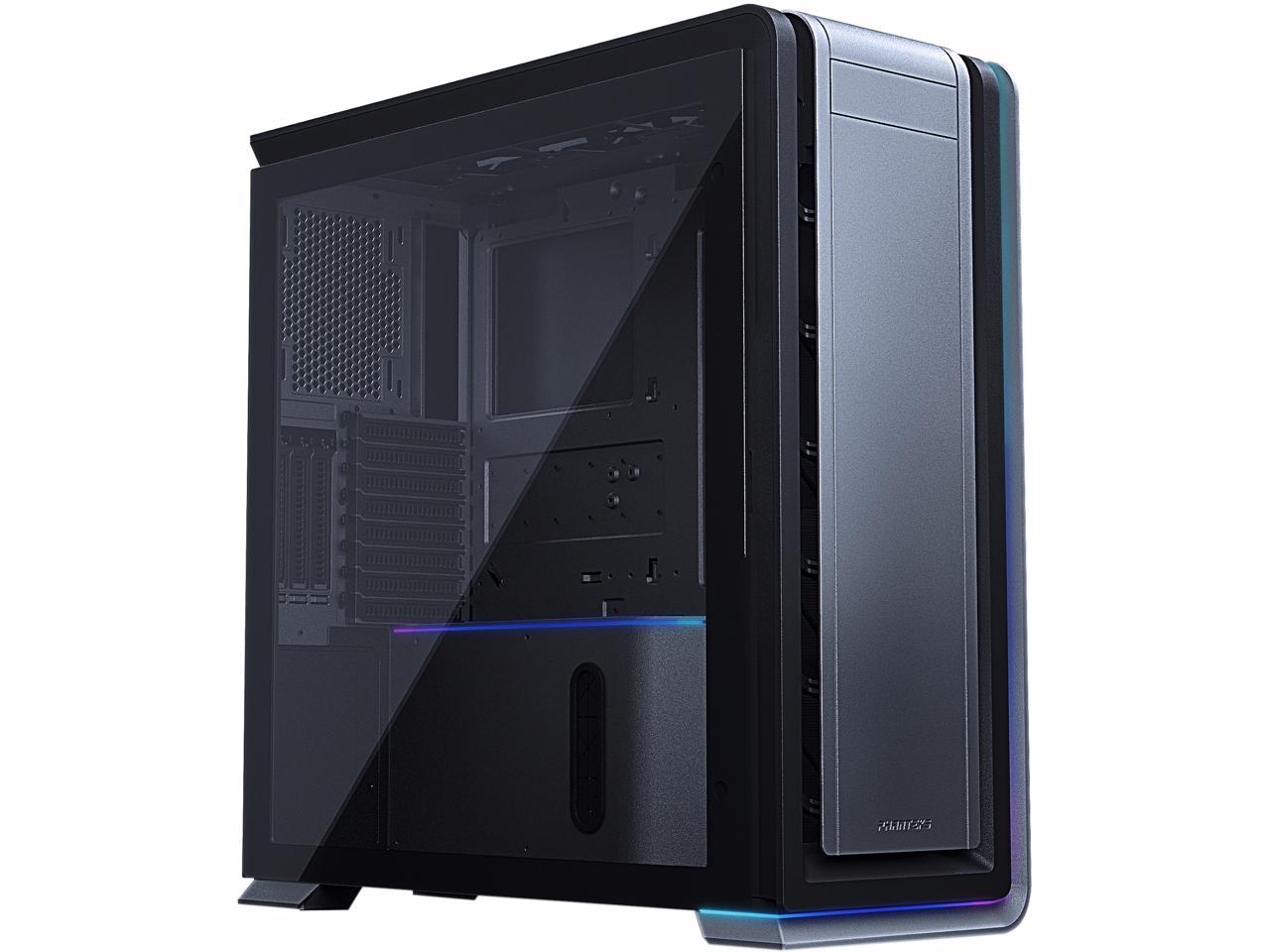 Phanteks Enthoo 719 High Performance Full Tower - Tempered Glass, Aluminum Panel, Dual System/PSU Support, Massive Storage, Fan Hub, Digital RGB Lighting - Anthracite Grey 1