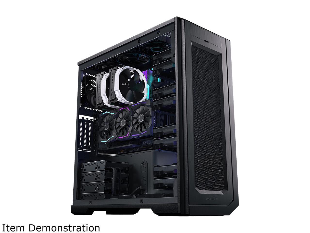 Phanteks Enthoo Pro 2 Full Tower - High-performance Fabric Mesh, Closed Window, Dual System/PSU Support, Massive Storage, Black 4