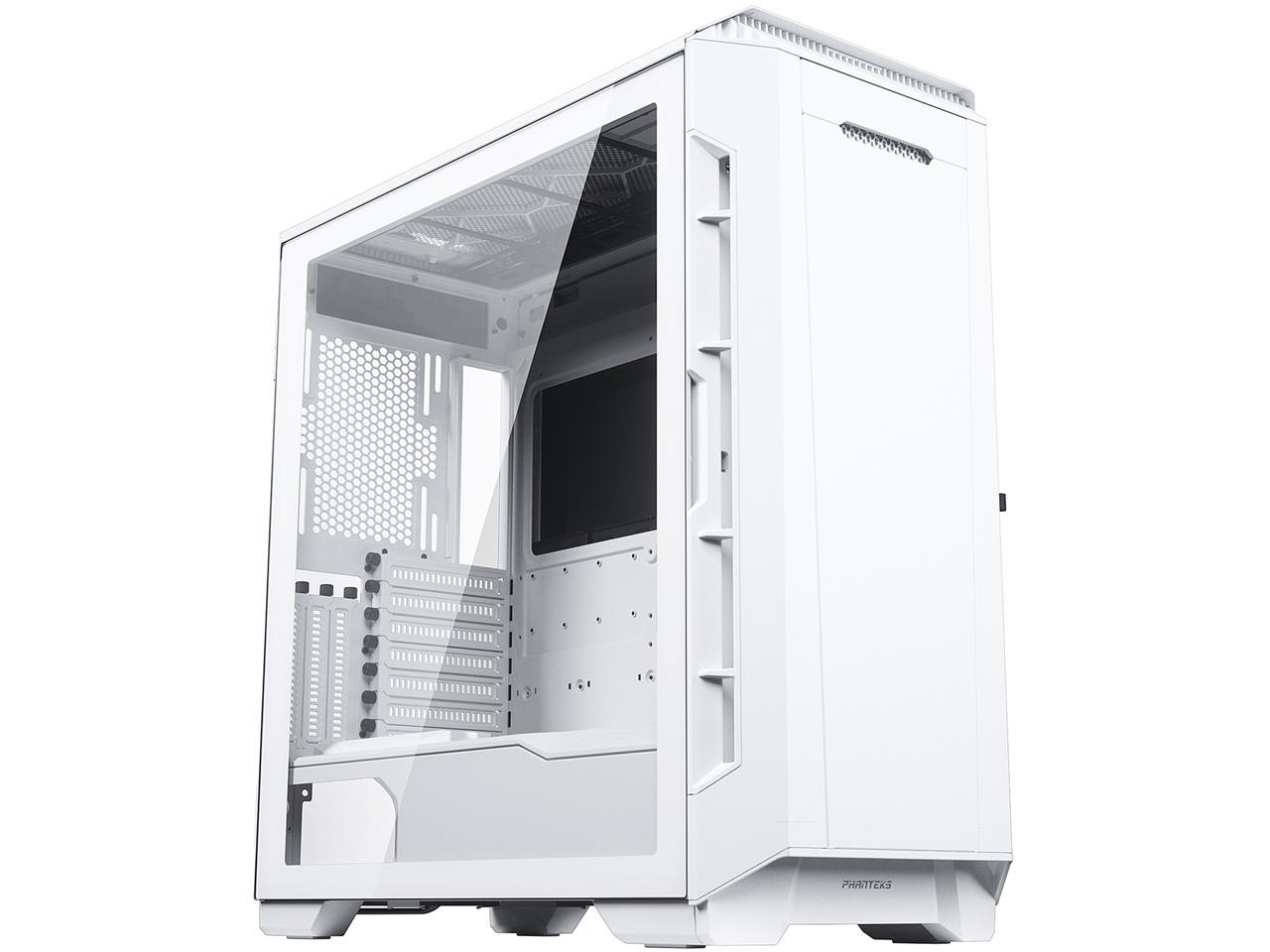 Phanteks Eclipse P600S Hybrid Silent and Performance ATX chassis - Tempered Glass, Fabric Filter, Dual System Support, Massive Storage, PWM Hub, Sound Dampening Panels, Matte White 1