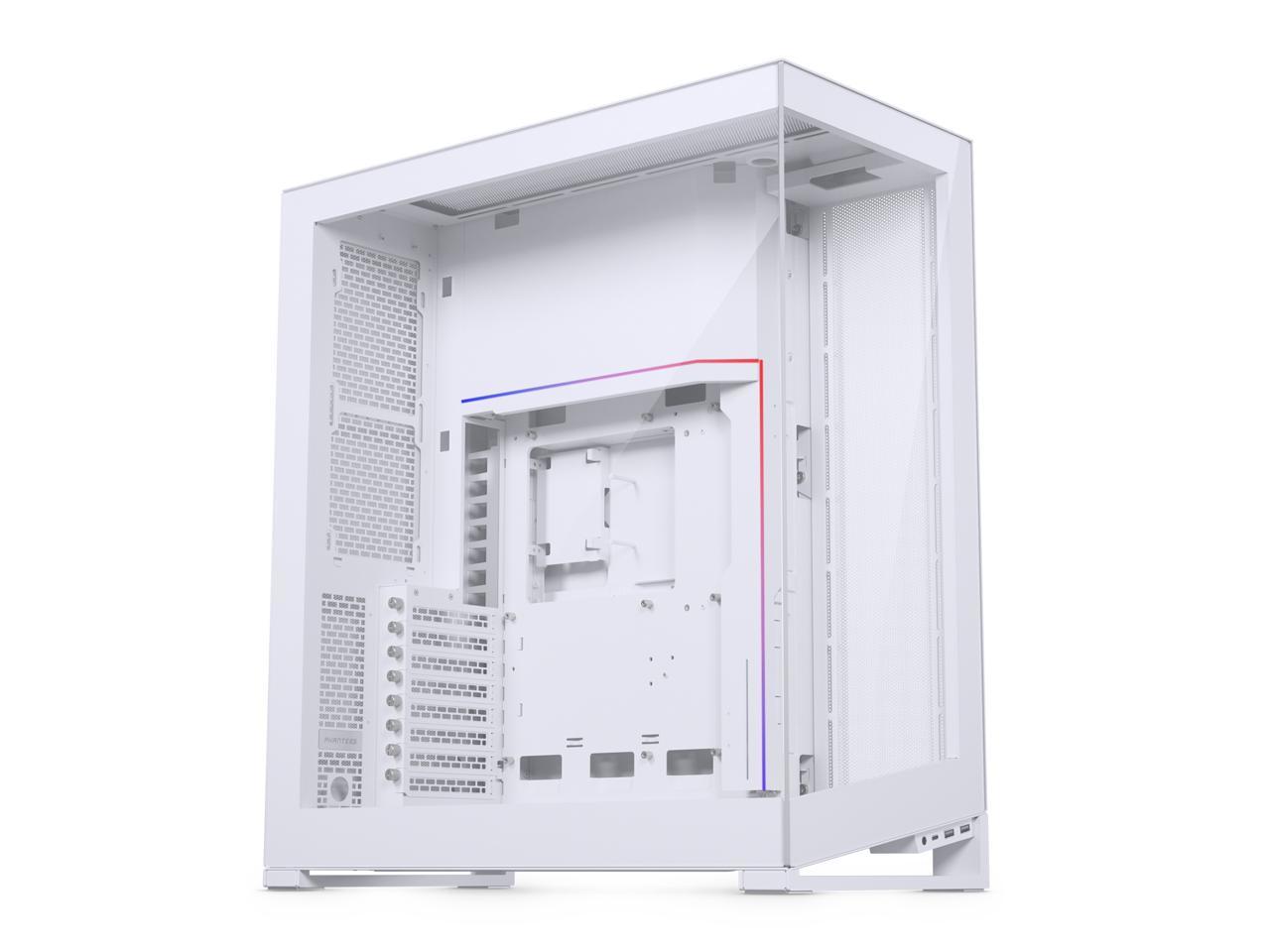 Phanteks NV7, Showcase Full-Tower Chassis, High Airflow Performance, Integrated D/A-RGB Lighting, Seamless Tempered Glass Design, 12 Fan Positions, Matte White 1