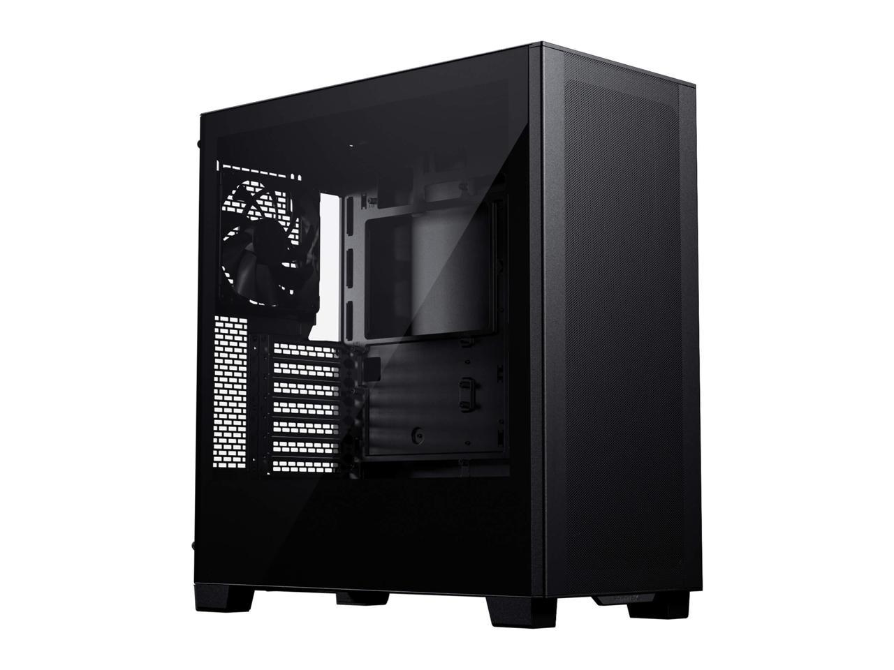 Phanteks XT Pro, Mid-Tower Gaming Chassis, High Airflow Performance Mesh, Tempered Glass Window, 1x M25-120 Black fan included,  Black 1