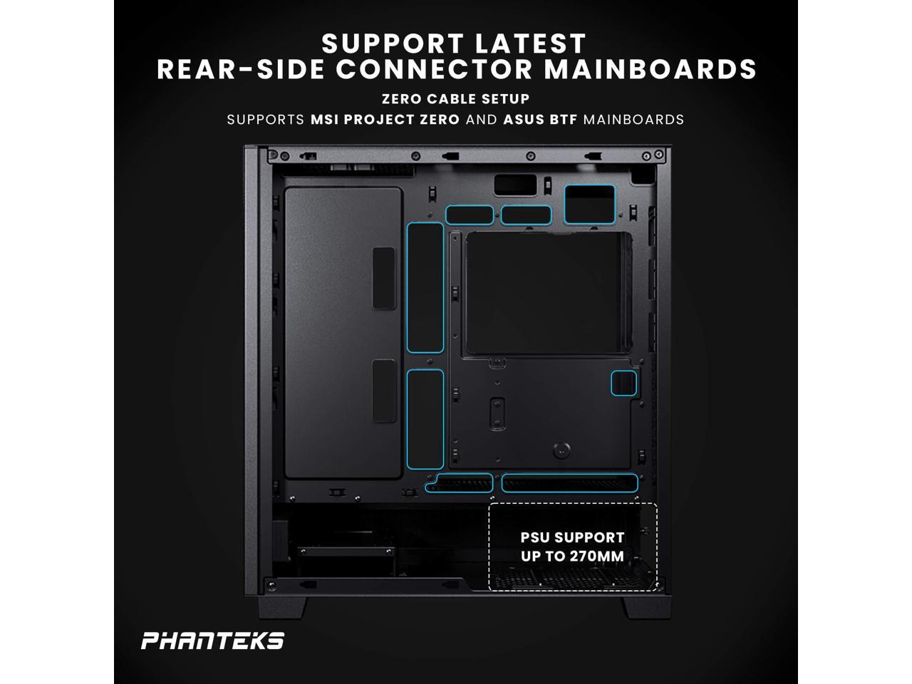 Phanteks XT Pro, Mid-Tower Gaming Chassis, High Airflow Performance Mesh, Tempered Glass Window, 1x M25-120 Black fan included,  Black 4