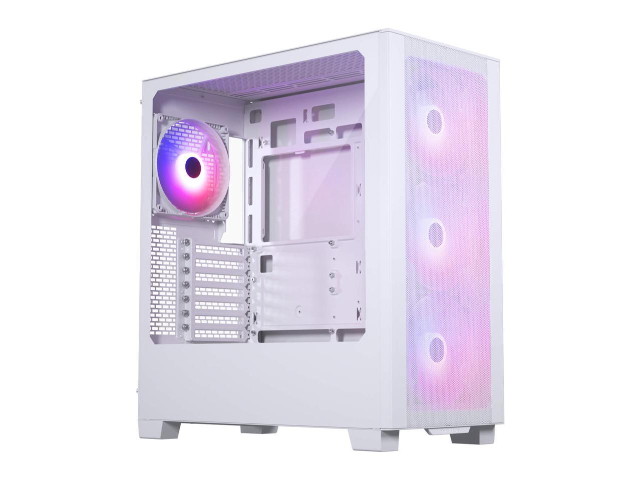 Phanteks XT Pro Ultra, Mid-Tower Gaming Chassis, 4x M25-140 DRGB Fans Included, High Airflow Performance Mesh, Tempered Glass Window, USB-C 3.2 Gen2, White 1