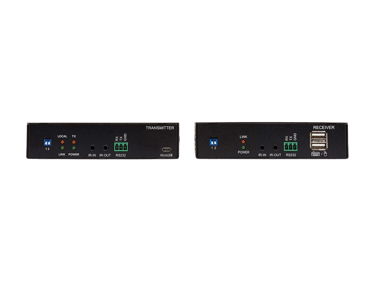 Tripp Lite B127F-1A1-MM-HH HDMI over Fiber Extender Kit - 4K @ 60 Hz, RS-232, IR, USB, Duplex Multimode LC, 985 ft., TAA 4