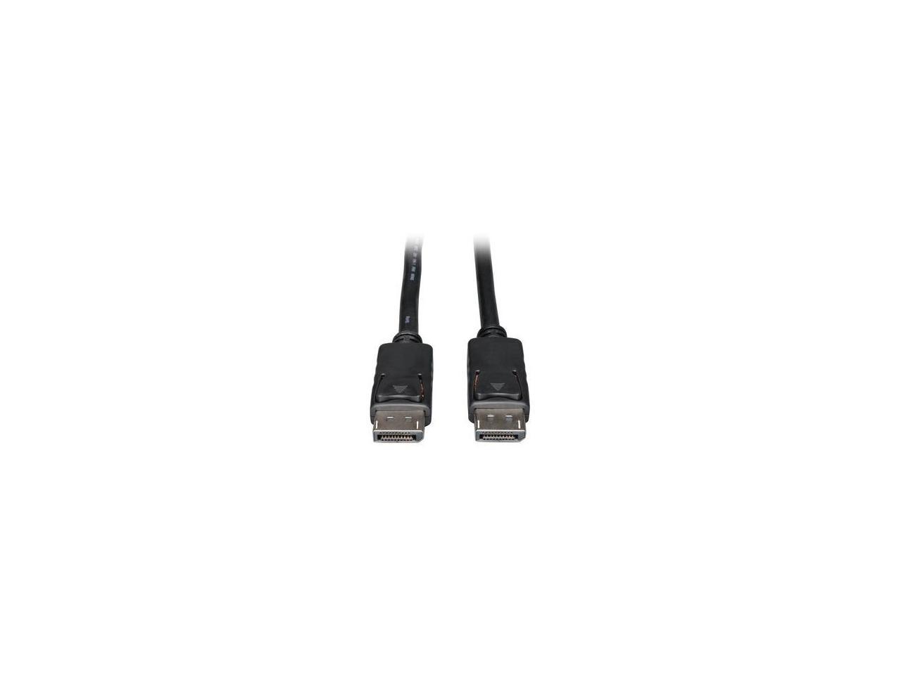 Tripp Lite P580-010-V4 10 ft. Black DisplayPort 1.4 Cable with Latching Connectors - 8K UHD, HDR, 4:2:0, HDCP 2.2, M/M, Black, 10 ft. Male to Male 1