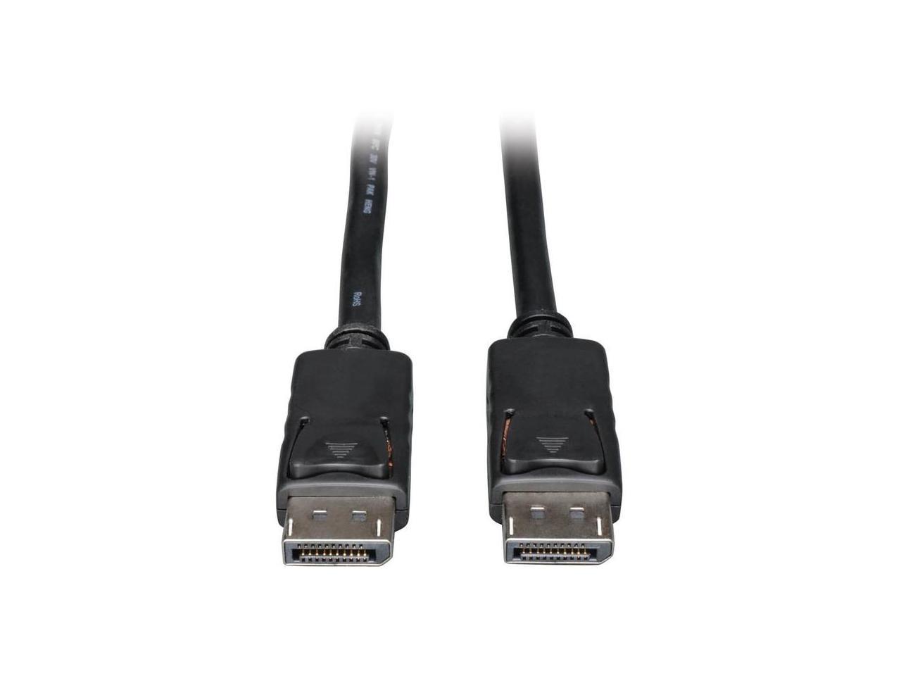 Tripp Lite P580-010-V4 10 ft. Black DisplayPort 1.4 Cable with Latching Connectors - 8K UHD, HDR, 4:2:0, HDCP 2.2, M/M, Black, 10 ft. Male to Male 2