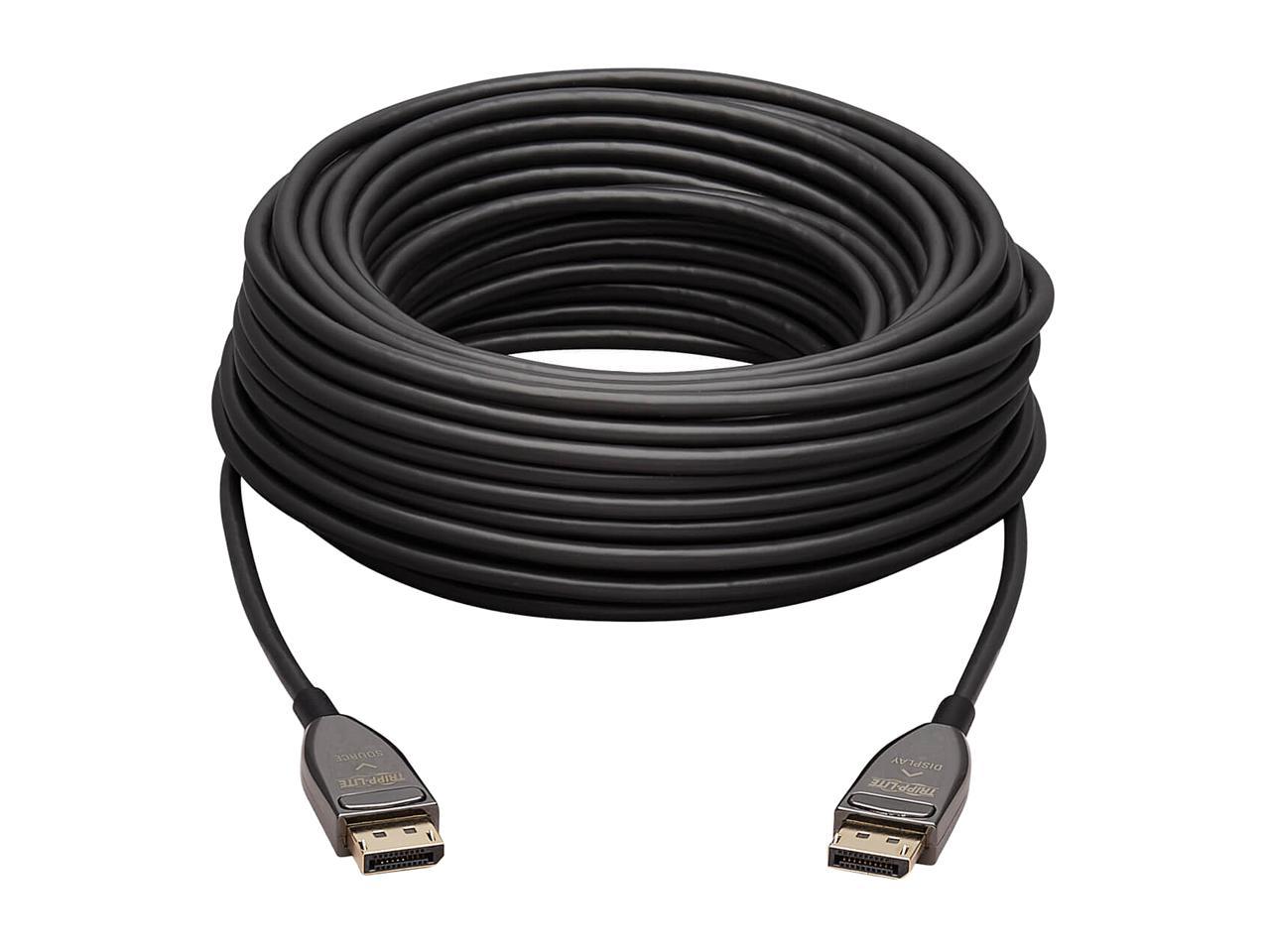 Tripp Lite P580F3-15M-8K6 Black DisplayPort Active Optical Cable (AOC) - UHD 8K 60 Hz, HDR, CL3 Rated, 15 m (49 ft.) Male to Male 2