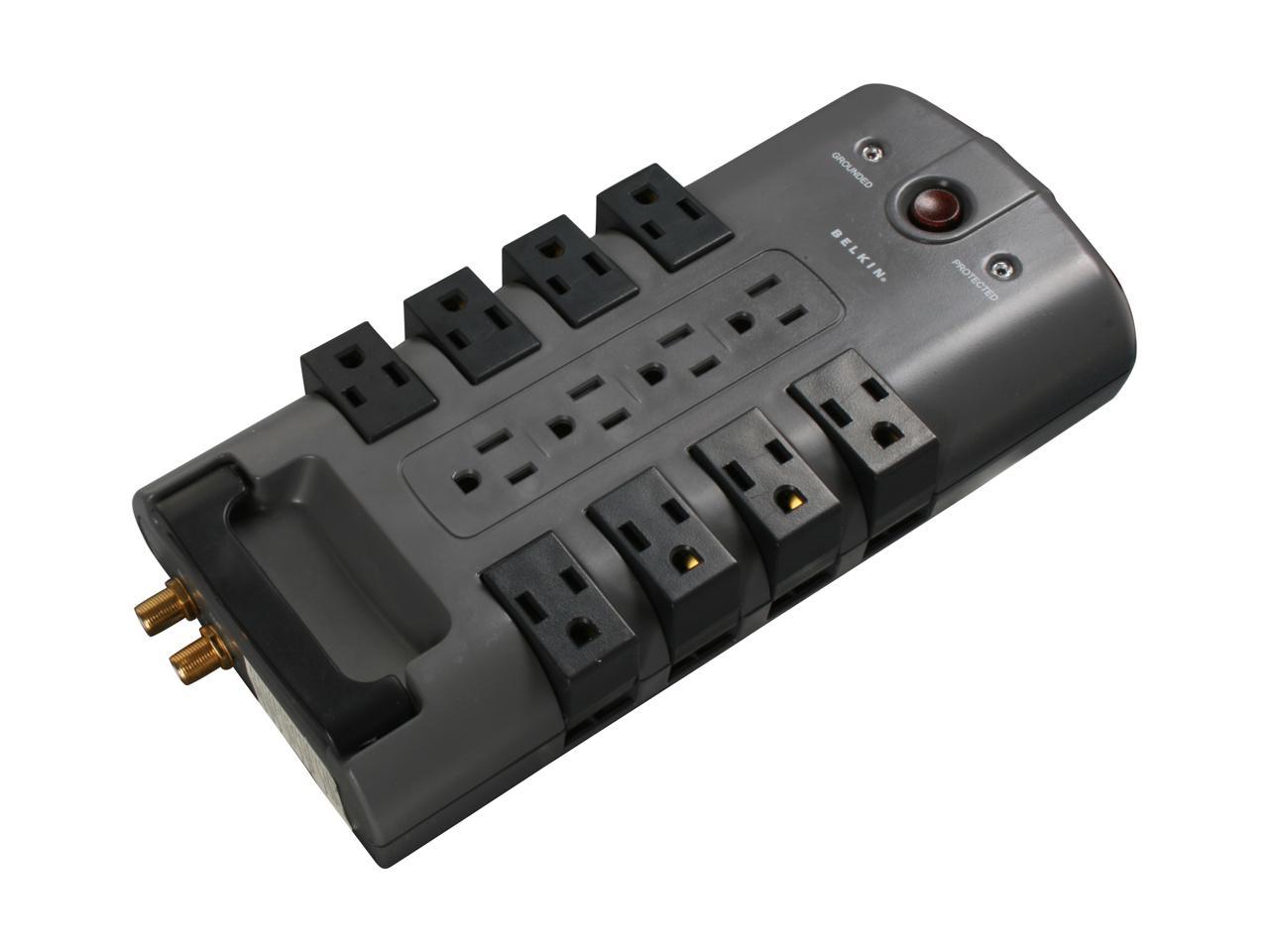 BELKIN BP112230-08 8 Feet 12 Outlets 4320 Joules Pivot-Plug Surge Protector 1