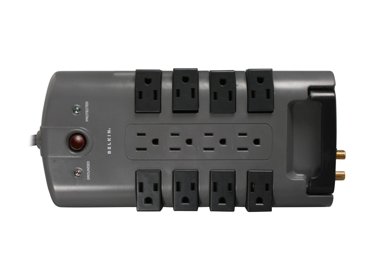 BELKIN BP112230-08 8 Feet 12 Outlets 4320 Joules Pivot-Plug Surge Protector 2