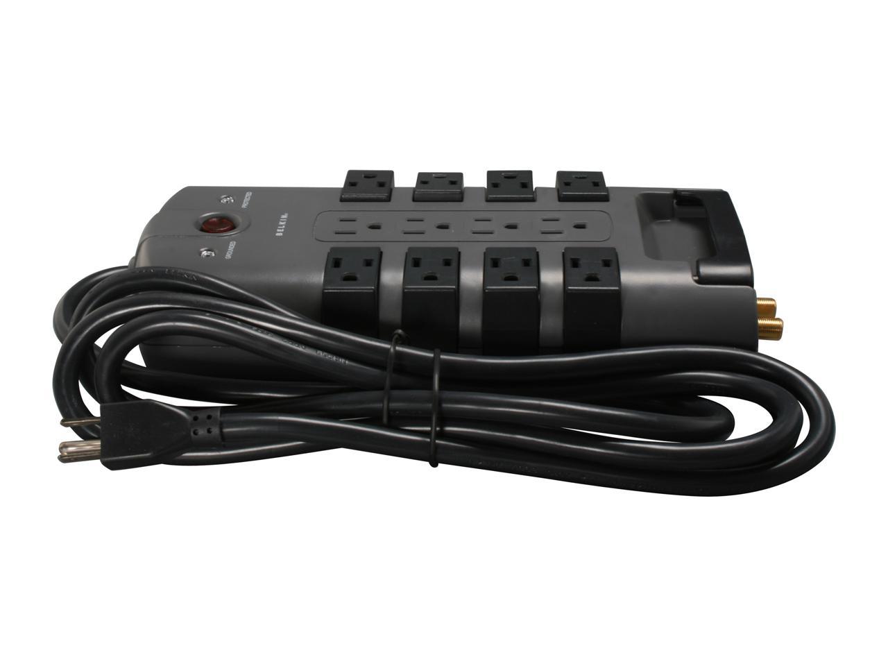 BELKIN BP112230-08 8 Feet 12 Outlets 4320 Joules Pivot-Plug Surge Protector 3