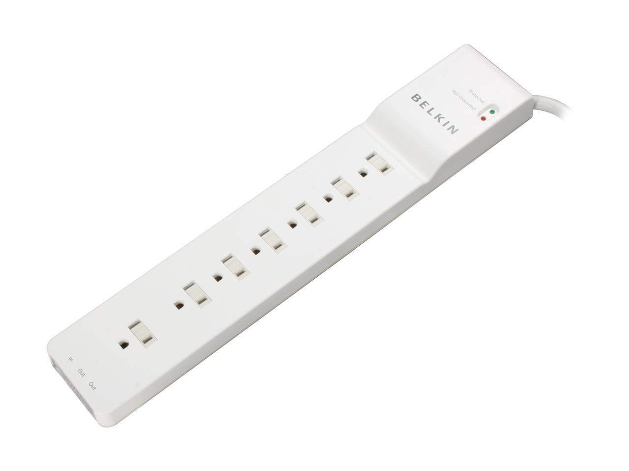 BELKIN BE107200-06 6 Feet 7 Outlets 2320 joule Home/office Surge Protector 1