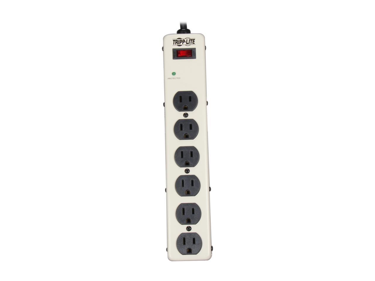 TRIPP LITE PM6SN1 6 ft. 6 Outlets 900 Joules Commercial-Grade Surge Suppressor 2