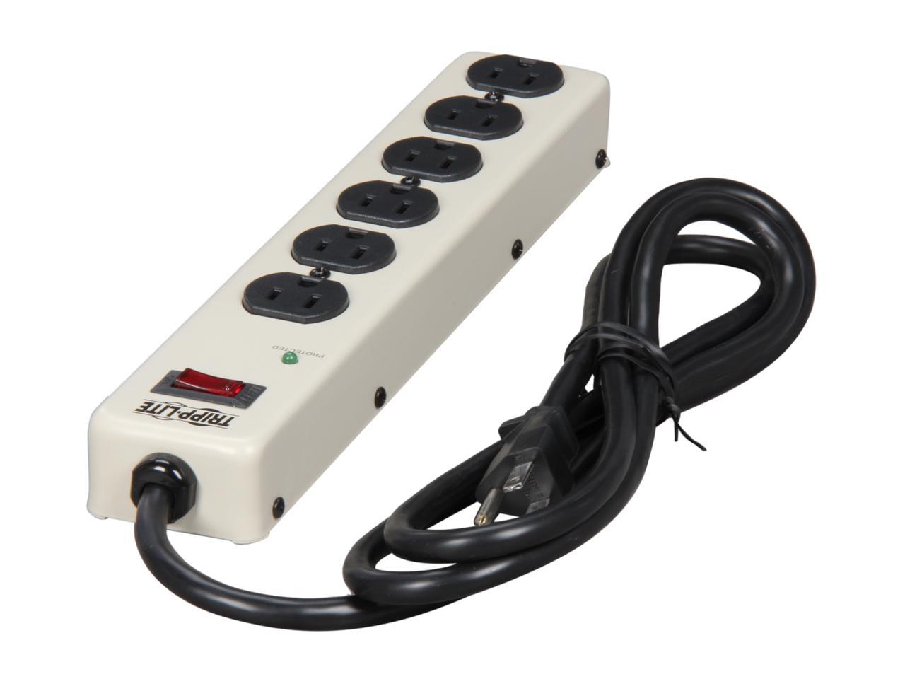 TRIPP LITE PM6SN1 6 ft. 6 Outlets 900 Joules Commercial-Grade Surge Suppressor 3