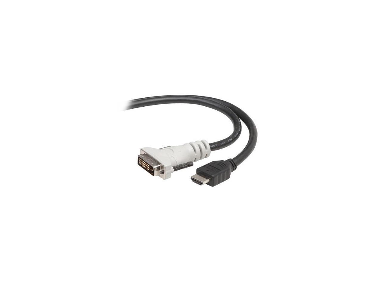 Belkin F2E8171-03-SV Black HDMI to DVI-D HDMI to DVI Video Cable Male to Male 1