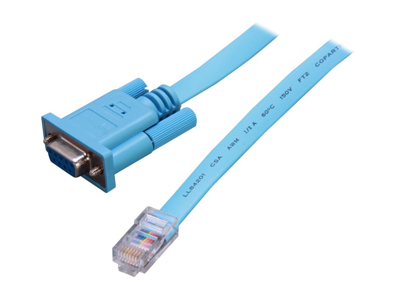 StarTech.com Model DB9CONCABL6 6 ft. RJ45 to DB9 Cisco Console Management Router Cable - M/F 1