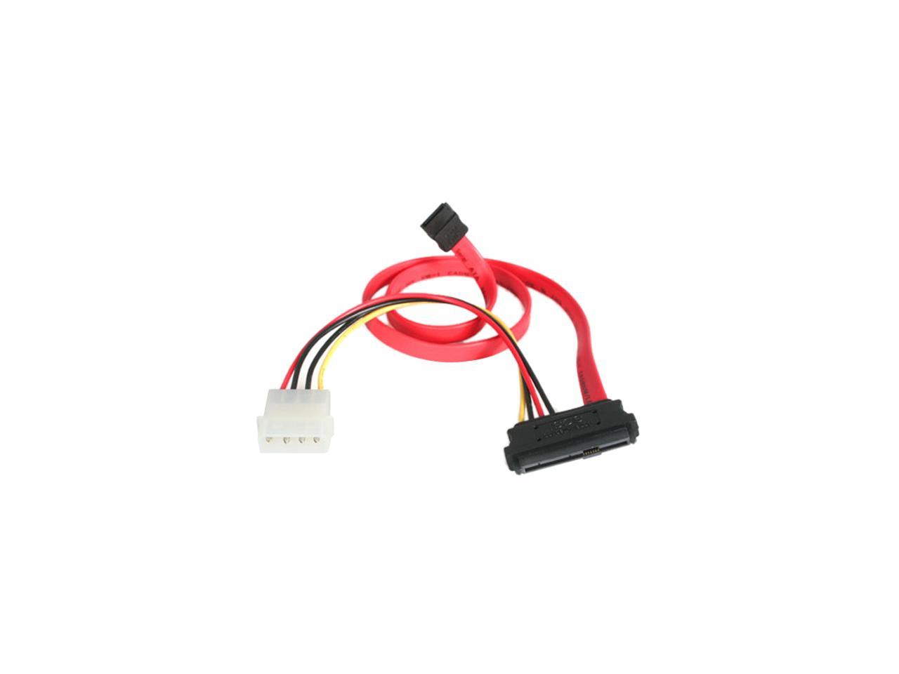 StarTech.com Model SAS729PW18 18" SAS 29 Pin to SATA Cable with LP4 Power 1