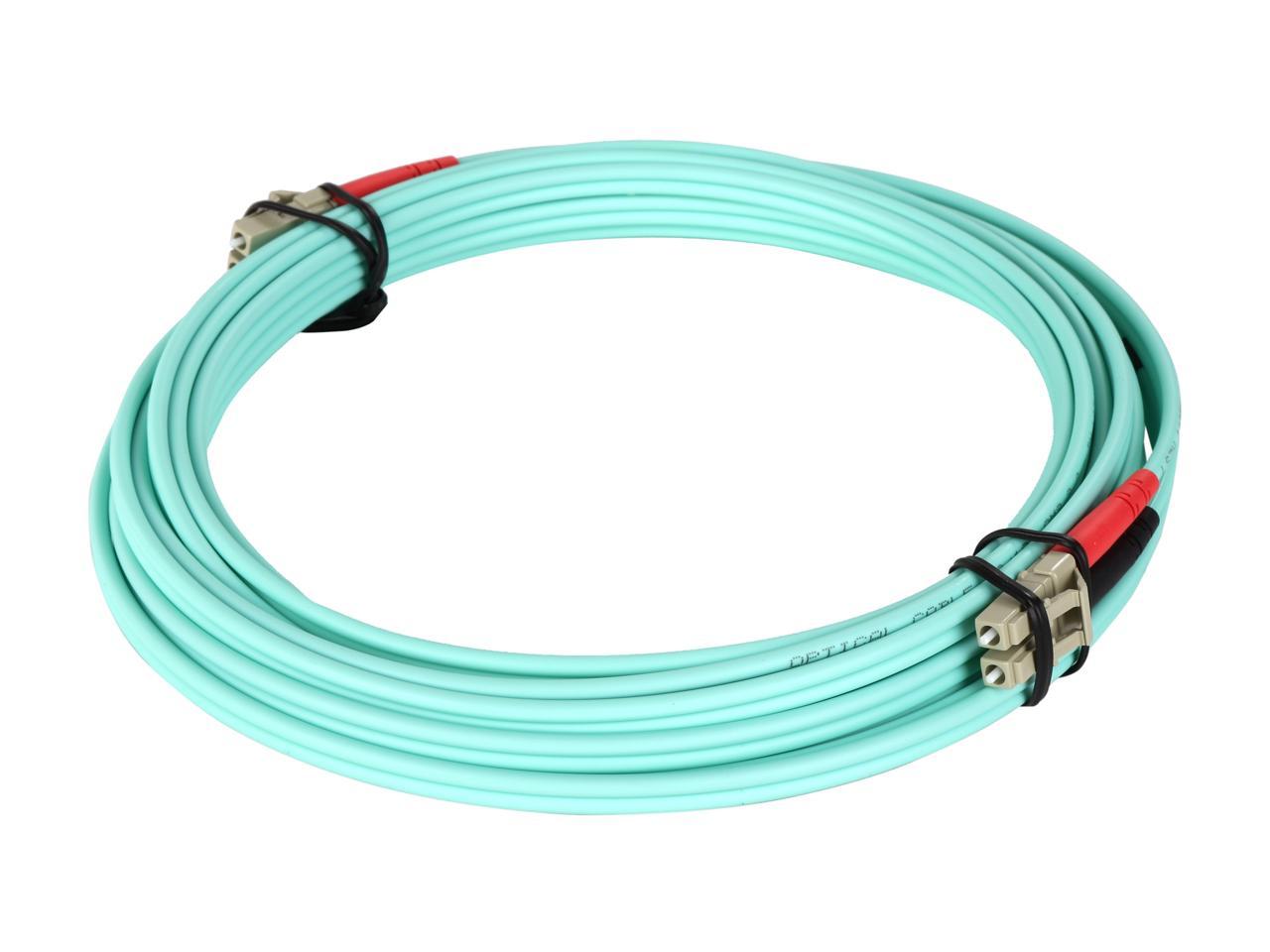 StarTech.com A50FBLCLC5 16.4 ft. Fiber Optic Cable - 10 Gb Aqua - Multimode Duplex 50/125 - LSZH - LC/LC 2