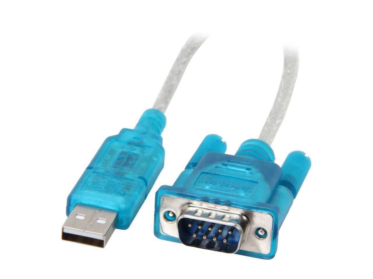 StarTech.com Model ICUSB232SM3 3 ft. USB to RS232 DB9 Serial Adapter Cable Male to Male 1