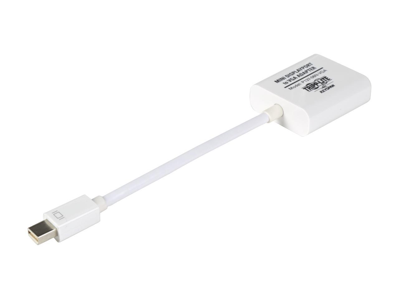 Tripp Lite 6in Mini DisplayPort to VGA Adapter Active Converter mDP to VGA M/F 6" - Video Converter for Mac/PC, MDP2VGA 1920x1200 1080p (M/F) 6-in." 2