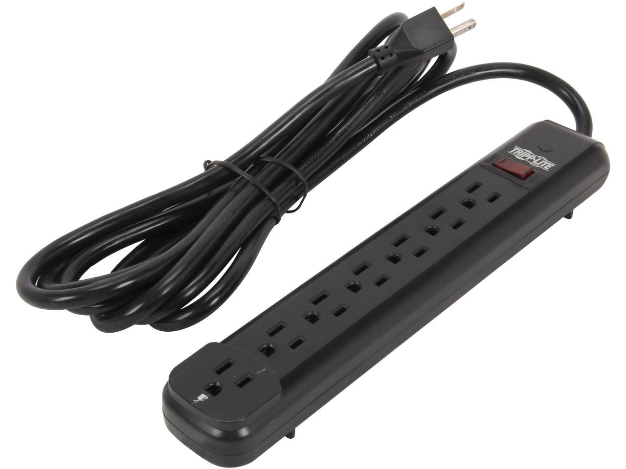 TRIPP LITE POWER IT! PS712B 7 Outlets Power Strip 120V (110-125V) Input Voltage 1800 W Maximum Power 12 ft. Cord Length 1