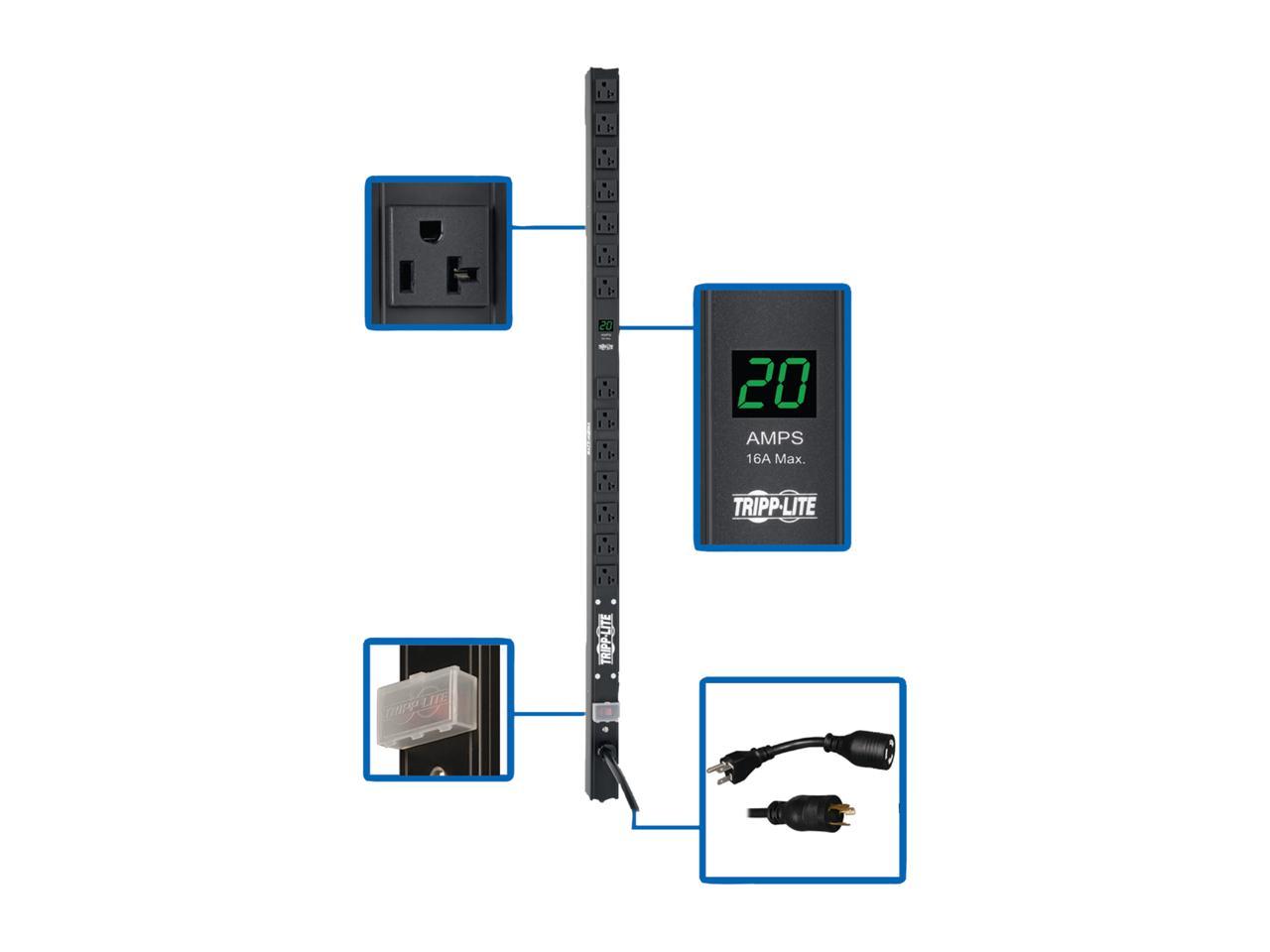 Tripp Lite PDUMV20-36 Metered 0U 100-127V nominal, single phase 20A 15 ft PDU 2