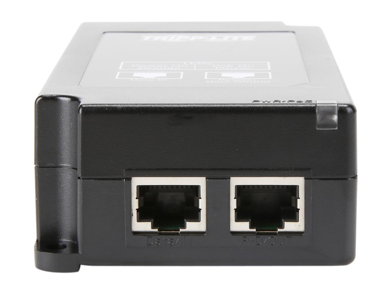 Tripp Lite Gigabit Midspan PoE+ Injector Active IEEE 802.3at/802.3af 1-Port (NPOE-30W-1G) 2