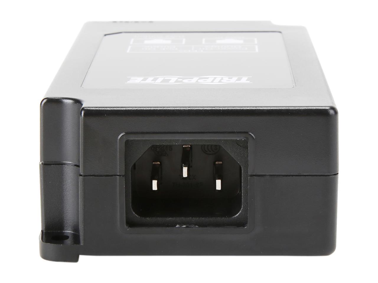 Tripp Lite Gigabit Midspan PoE+ Injector Active IEEE 802.3at/802.3af 1-Port (NPOE-30W-1G) 4