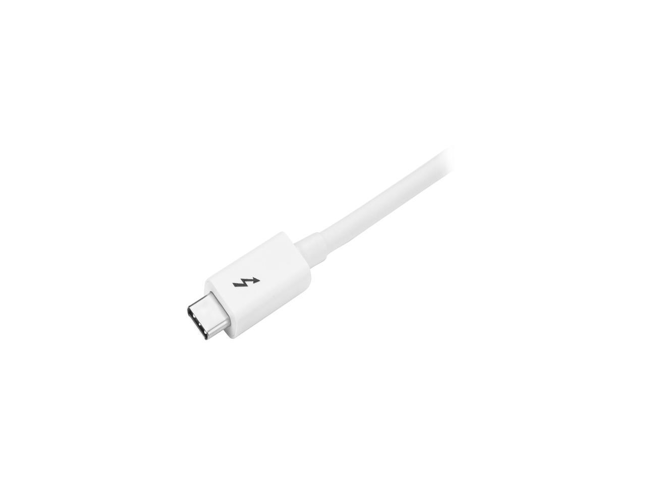 StarTech.com TBLT3MM1MW Thunderbolt 3 Cable – 3 ft / 1m – White – 4K 60Hz – USB C Charger – USB C to USB C Cable – USB-C Charge Cable 2