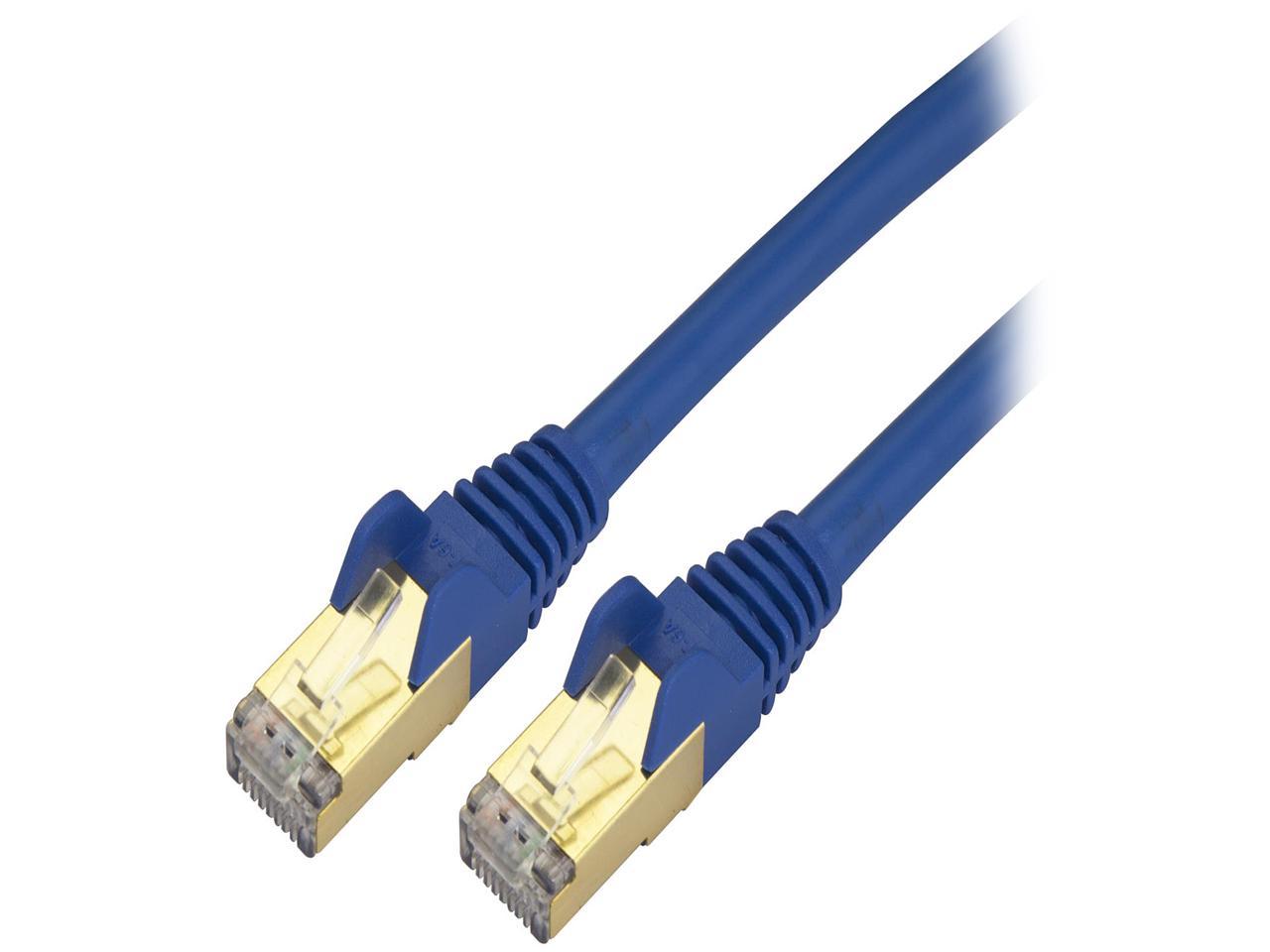 StarTech.com C6ASPAT15BL 15 ft. Cat 6A Blue Shielded Network Ethernet Cable 1