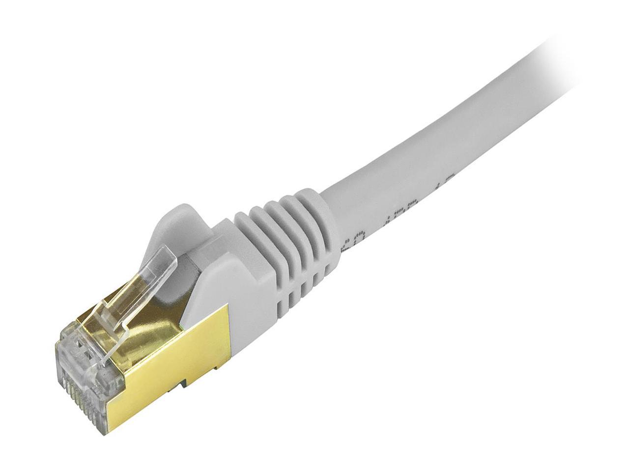 StarTech.com C6ASPAT30GR 30 ft. Cat 6A Gray Shielded Network Ethernet Cable 2