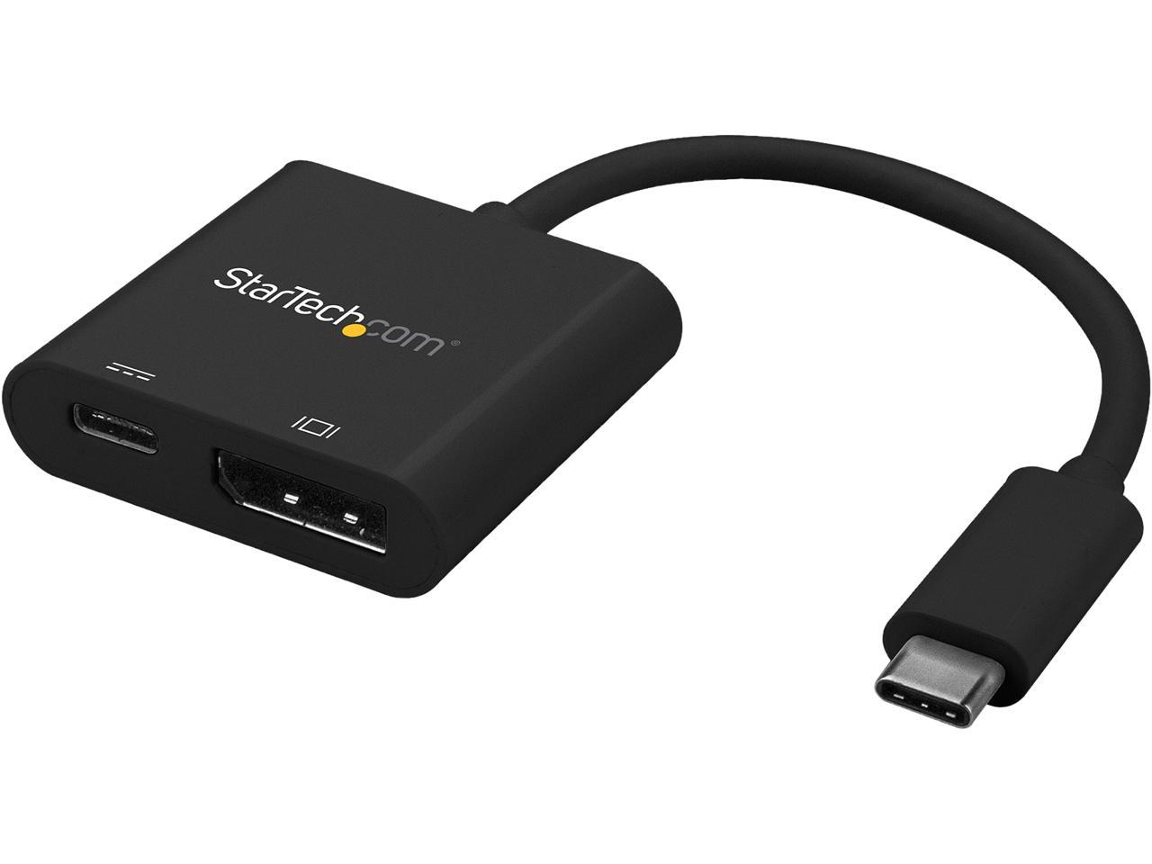 StarTech CDP2DPUCP USB C to DisplayPort Adapter - with Power Delivery (USB PD) - Power Pass Through Charging - 4K 60Hz - USB-C to DisplayPort 1