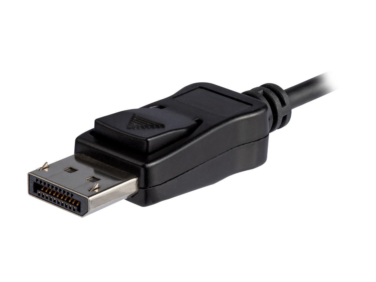 StarTech.com CDP2DP146B 5.9 ft (1.8 m) - USB-C to DisplayPort Adapter Cable - 8K 30Hz - HBR3 - USB-C Adapter - Thunderbolt 3 Compatible 3