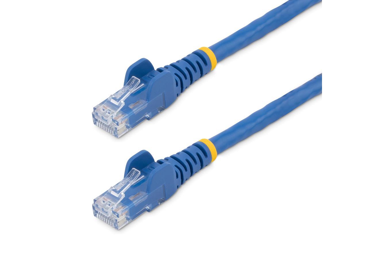 StarTech.com 7 ft. CAT6 Ethernet cable - 10 Pack - ETL Verified - Blue CAT6 Patch Cord - Snagless RJ45 Connectors - 24 AWG Copper Wire – UTP Ethernet Cable (N6PATCH7BL10PK) 1