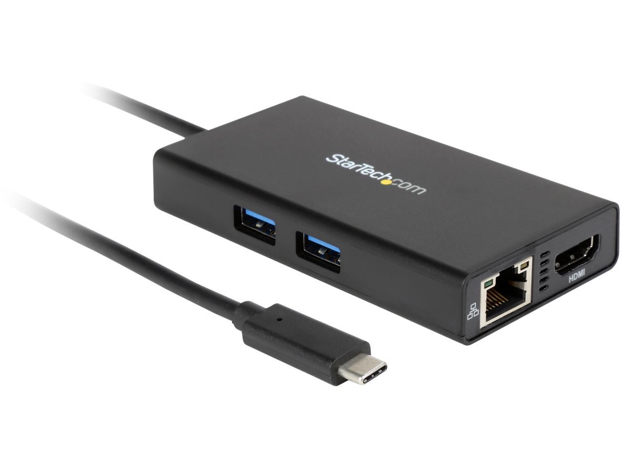 StarTech.com DKT30CHPD USB-C Multiport Adapter with 4K HDMI - 2x USB-A Ports - 60W PD - Black 1