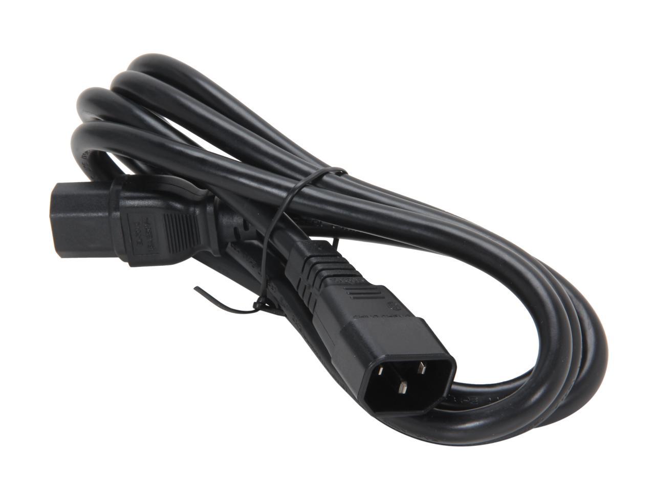 StarTech.com Model PXTC14C156 6 ft. 14 AWG Computer Power Cord - IEC C14 to IEC C15 Female to Female 2