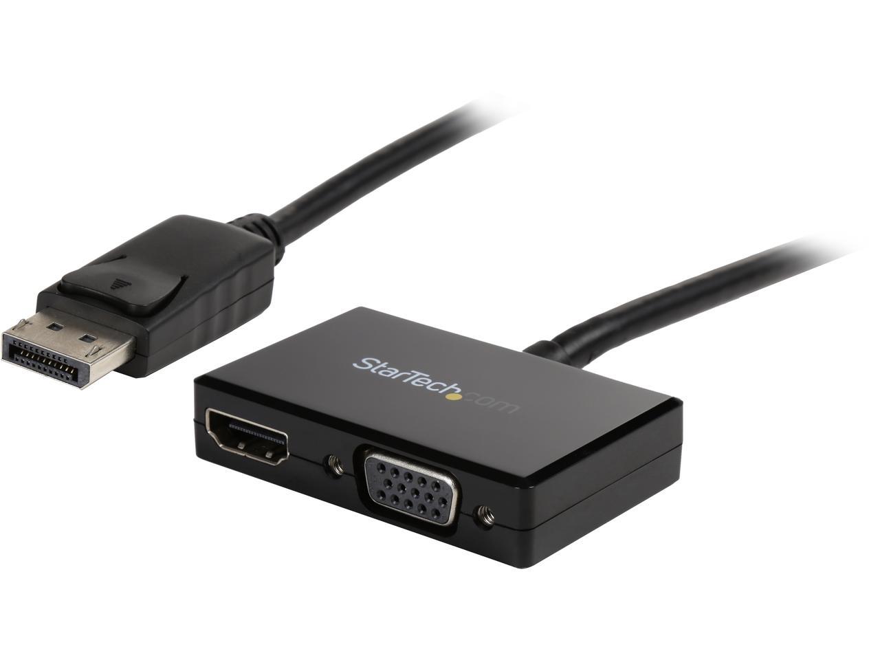 StarTech.com DP2HDVGA Travel A/V adapter: 2-in-1 DisplayPort to HDMI or VGA 1