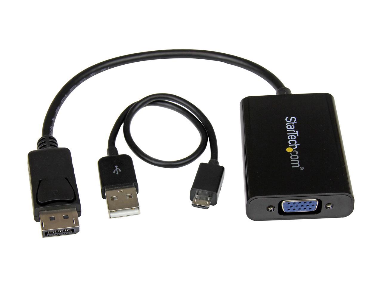 StarTech.com DP2VGAA Displayport to VGA Active Converter Adapter 4