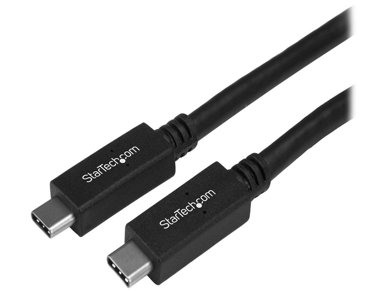 StarTech USB31CC1M USB C Cable - 3 ft. / 1m - 10 Gbps - 4K - USB-IF - Charge and Sync - USB Type C to Type C Cable - USB Type C Cable 1