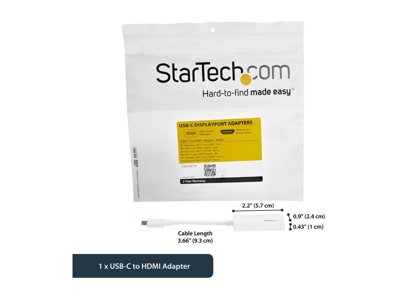 StarTech.com CDP2HDW USB-C to HDMI Adapter 5