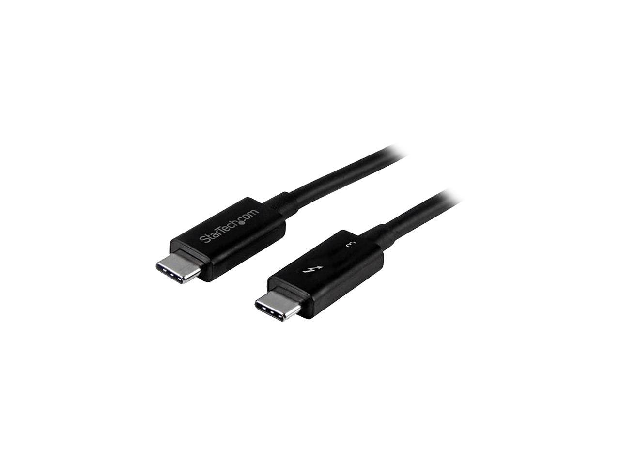 StarTech.com TBLT34MM50CM Thunderbolt 3 Cable - 40Gbps - Daisy Chainable - Passive - USB C Cable - USB-C Thunderbolt to Thunderbolt Cable - 1 pack 1