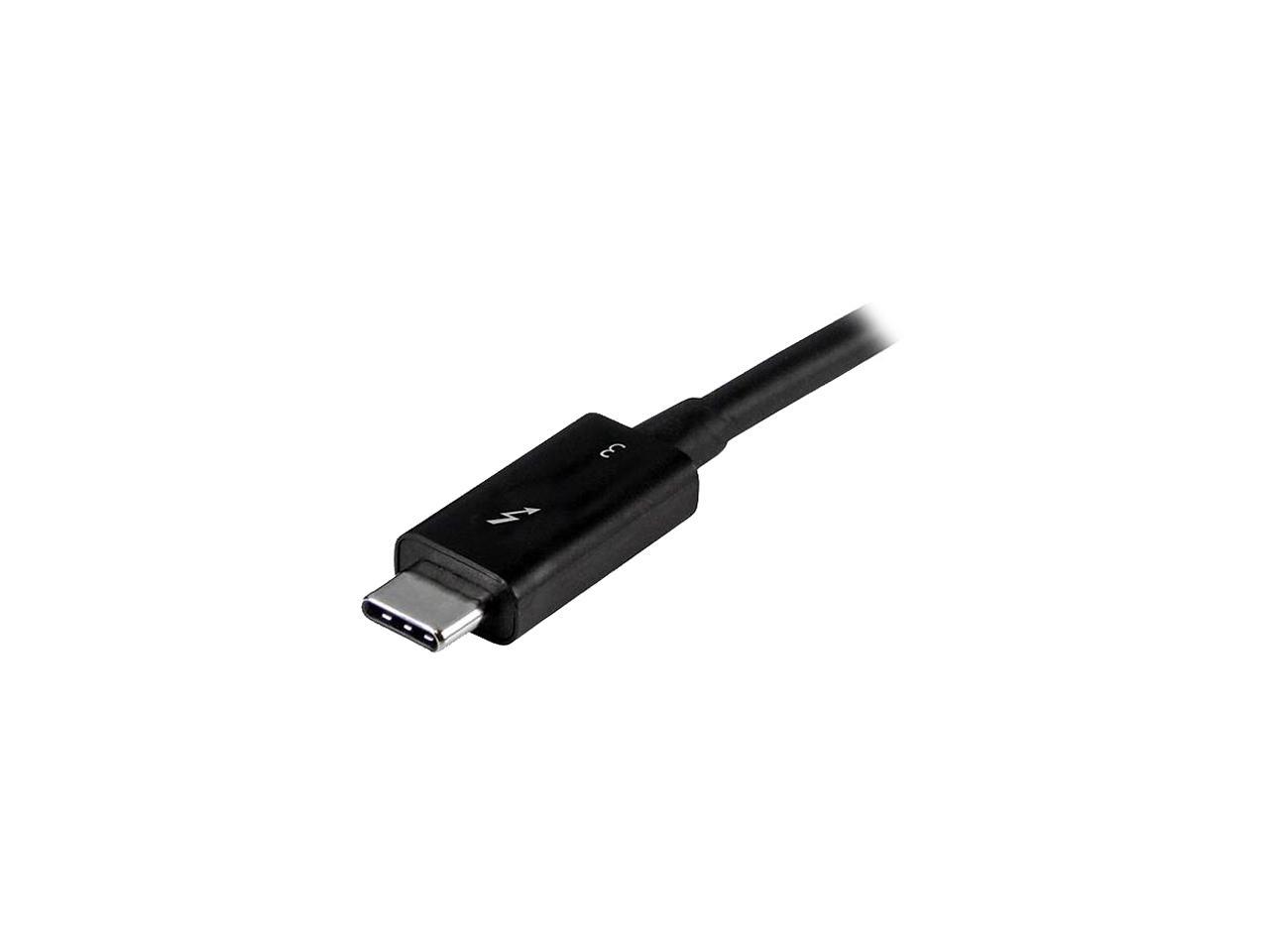 StarTech.com TBLT34MM50CM Thunderbolt 3 Cable - 40Gbps - Daisy Chainable - Passive - USB C Cable - USB-C Thunderbolt to Thunderbolt Cable - 1 pack 2