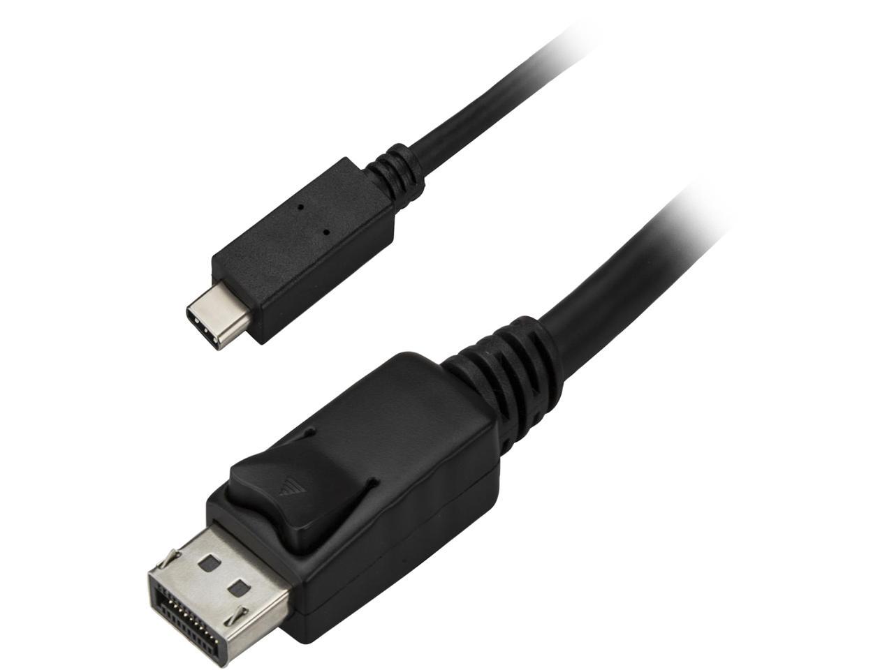 StarTech.com CDP2DPMM1MB 3.3 ft (1 m) USB-C to DisplayPort Cable - USB Type-C to DP Video Adapter Cable - 4K 60Hz - Black 1