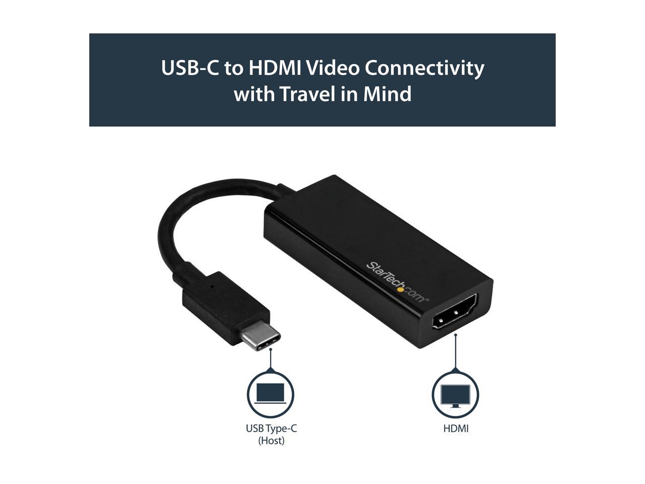 StarTech.com CDP2HD4K60 USB-C to HDMI Adapter - 4K 60 Hz 4