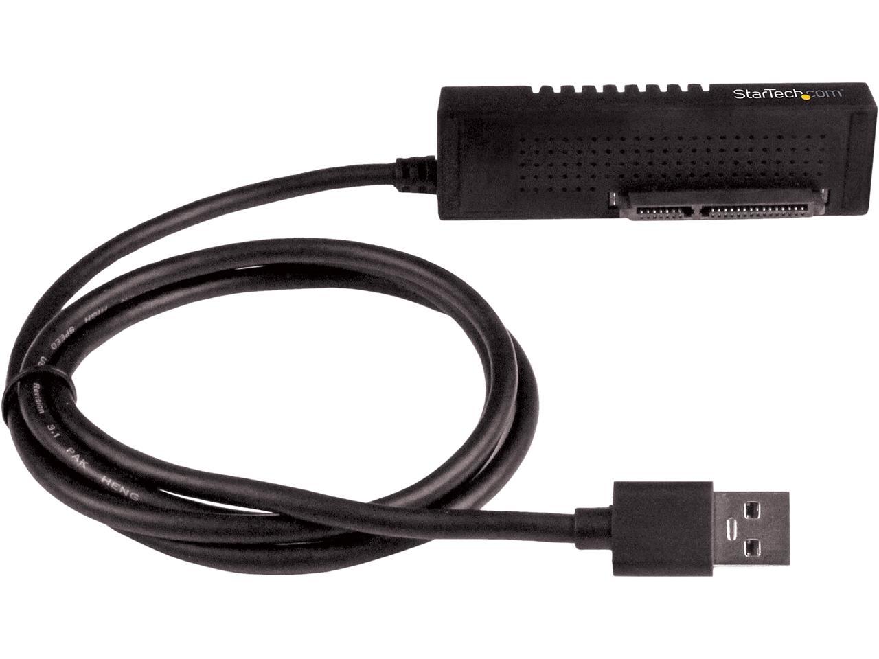 StarTech.com USB312SAT3 USB 3.1 (10 Gbps) Adapter Cable for 2.5" and 3.5" SATA Drives 1