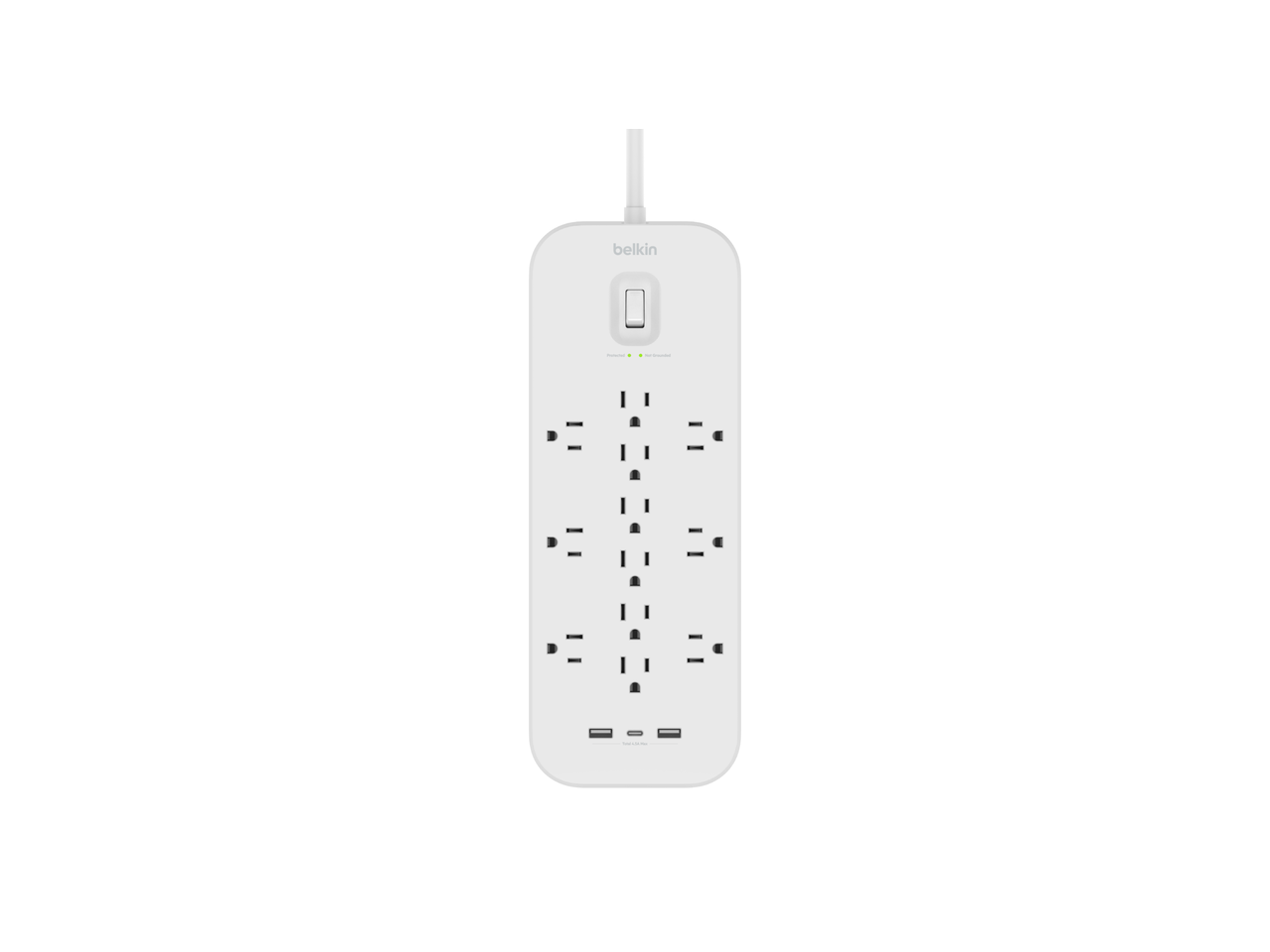 Belkin 12 Outlet Surge Protector + USB-C and USB-A ports SRA007P12TT6 1