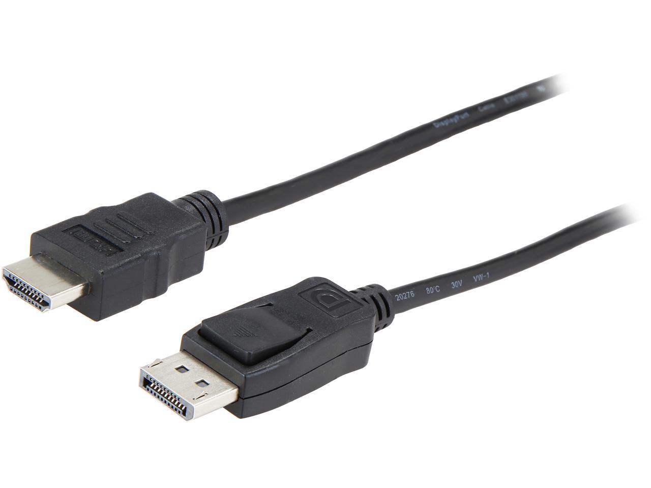 VisionTek 900822 4.92 ft. (1.5m) Black Connector A: 1 x HDMI Male
Connector B: 1 x DisplayPort Male HDMI to DisplayPort 1.5M Active Cable (M/M) Male to Male 1