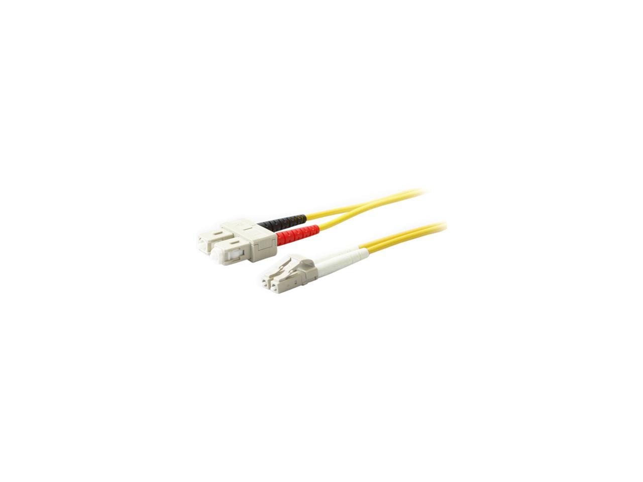 AddOn 10m Single-Mode Fiber (SMF) Duplex SC/LC OS1 Yellow Patch Cable 1