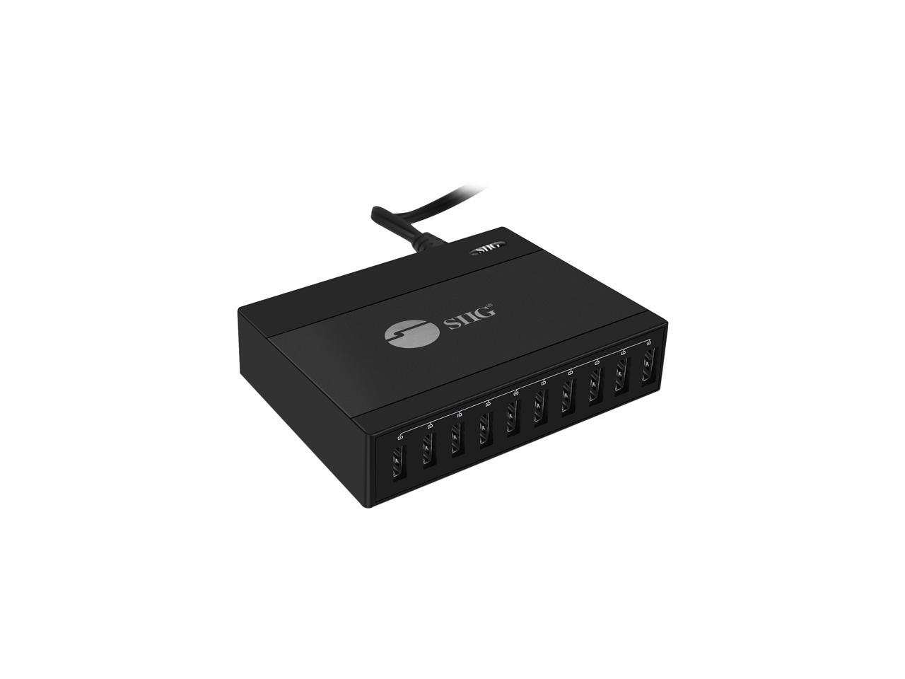 SIIG 60W 10-Port USB Charger 1