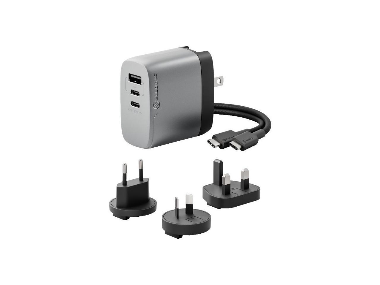 Alogic 3x 67W Rapid Power Multi Country GaN Charger - Space Grey   WCM3X67-SGR 1